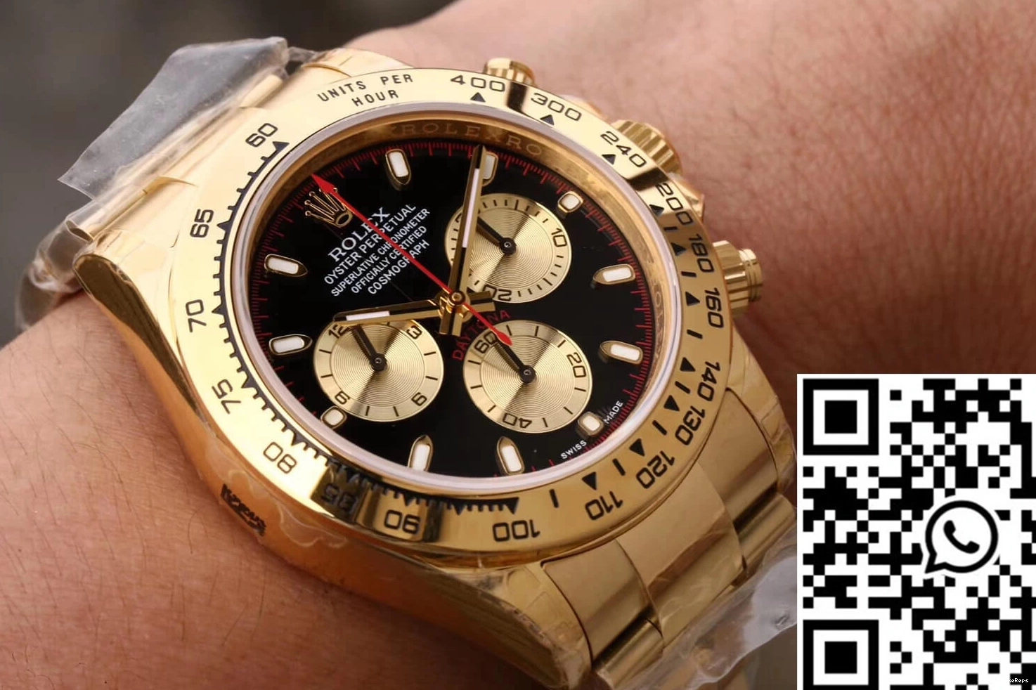 Black Dial JH M116508-0009 Daytona Cosmograph Rolex Factory 1022